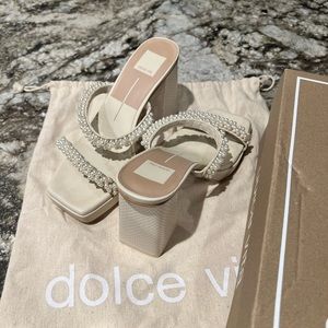 Dolce vita Pearl heels-only worn for 1 hour for wedding pics